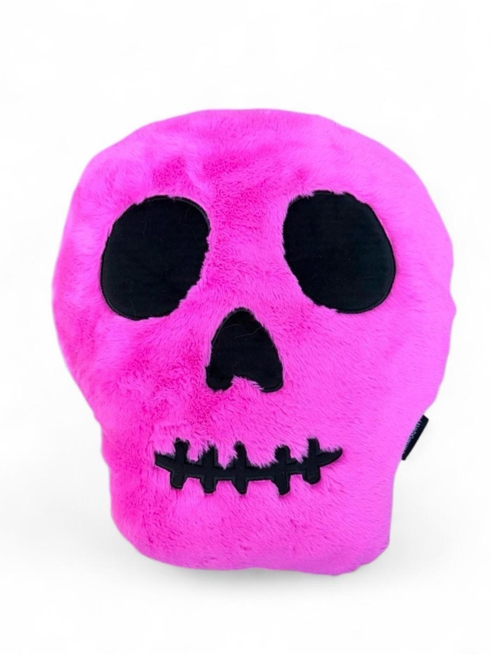 Cynthia Rowley Hot Pink Skull Plush Pillow